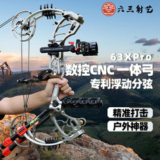 Боу 63xtpro两用弓新款复合弓钢珠户外短轴射箭打钢珠装备射手s1六三