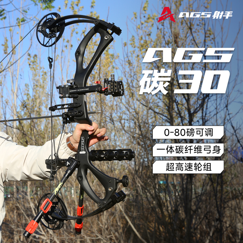 Compound Bow Ags Carbon 30 High Precision 2026 New Model Outdoor Professional Shooting Archery Sports Carbon Fiber Competition