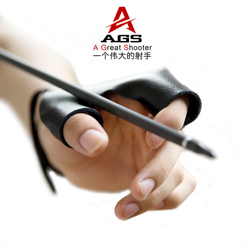 AGS bow and arrow guard accessories armchair Mongolian wrenching finger anti-trombone thumb cow leather throng with low price guard wrists