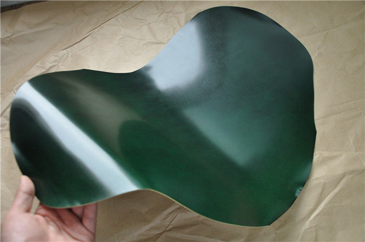 Leather Spot Japan New Jubilee Oil Dyeing Mirror Mahip Leather Green Handmade Leather leather material