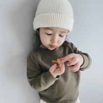 Livia Joy spring bamboo fiber cotton pullover sweater basic all-match boys and girls