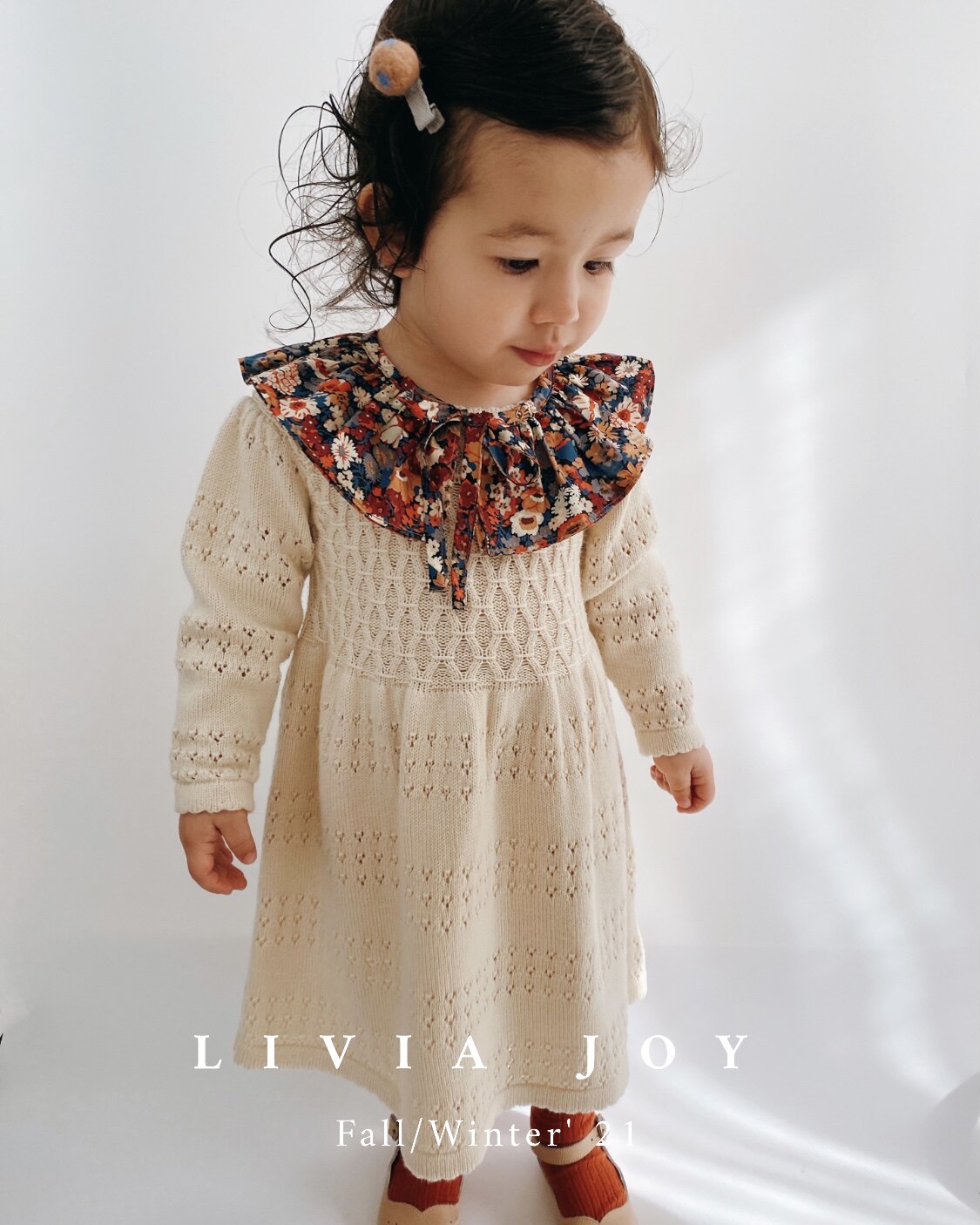 Livia Joy Fall/Winter Extra Fine Merino Wool Cotton Dress Girls