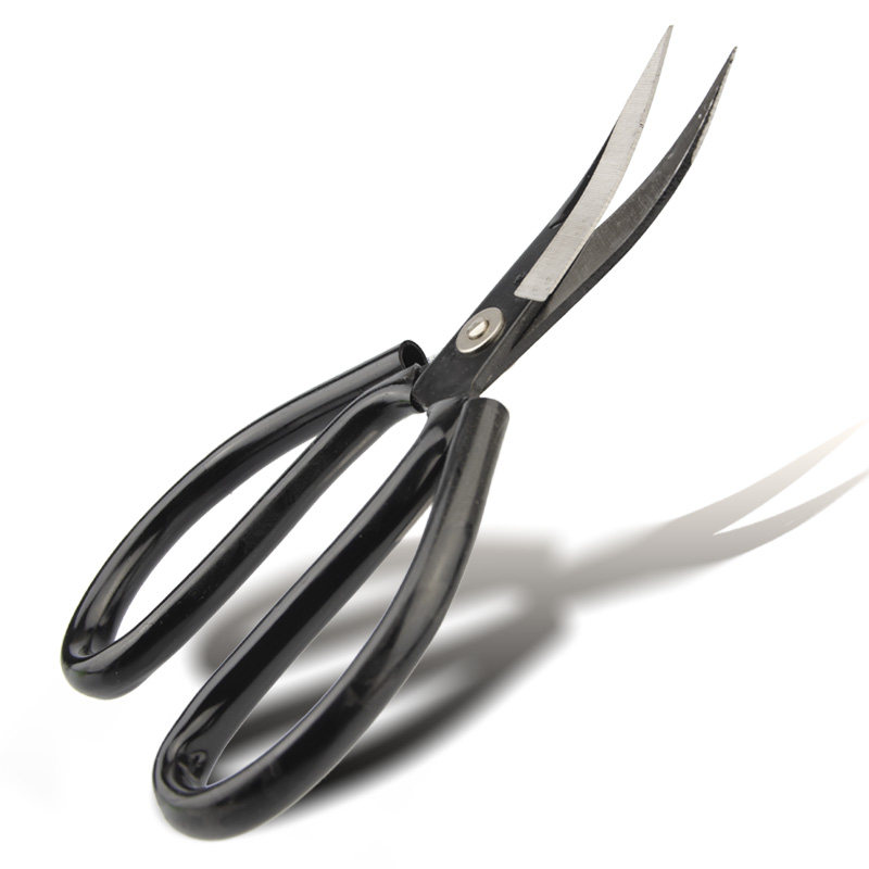 Curved scissors Industrial curved scissors Curved scalp leather scissors Rubber trimming scissors Warped head scissors