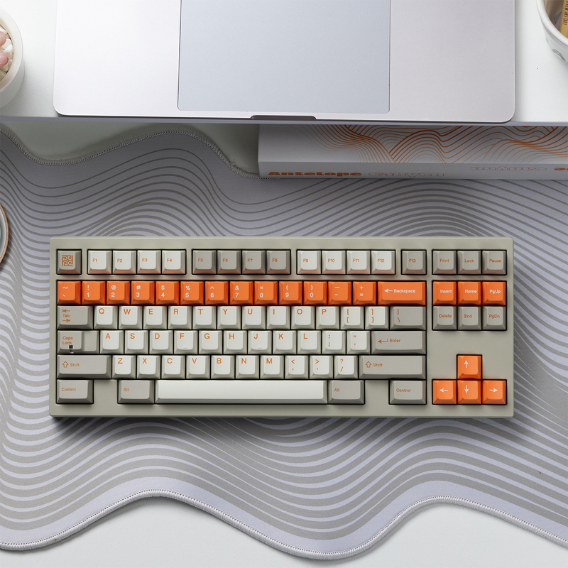 Pbtfans Antelope Canyon Mechanical Keyboard Pbt Dye-Sublimation Keycaps Skin-Like