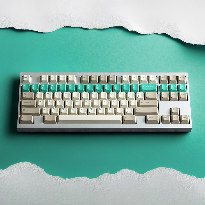 Pbtfans Budgerigar Parrot Green Mechanical Keyboard Pbt Dye-Sublimation Original Keycaps Skin-Like Feel