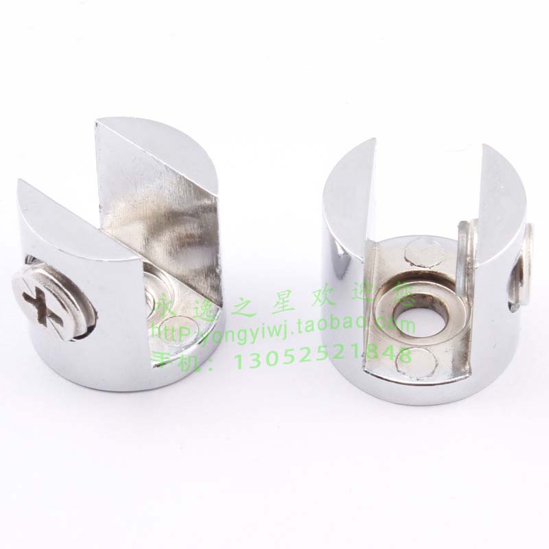 Alloy glass fixed clamp separator laminated plate clip board clamping clip 5-10MM bright light