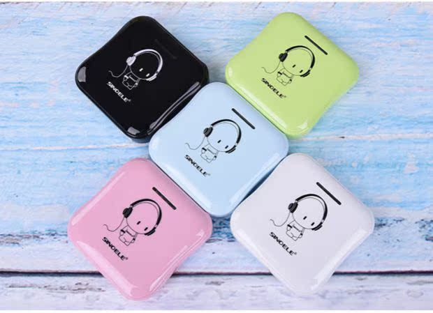 Siêu dễ thương sạc mini nhỏ gọn dễ thương phim hoạt hình siêu mỏng cầm tay VIVO kê OPPO Apple 8 Huawei 6S vinh 7 Điện thoại di động Android phổ thông sạc nhanh điện thoại di động dung lượng lớn nữ vội vàng