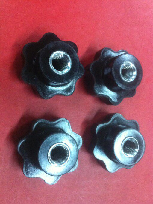 Internal thread star handle star-shaped handle rubber wood screw rubber wood handle plum handle nut M10