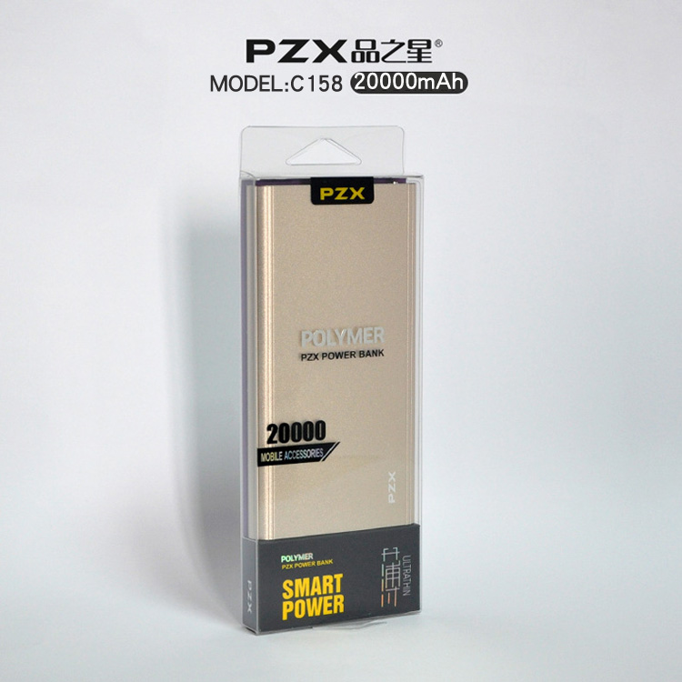 PZX số lượng lớn hàng hóa sao C158 điện thoại di động 20.000 mA kép cổng USB phổ phí nhanh với đèn LED - Ngân hàng điện thoại di động sạc dự phòng power bank