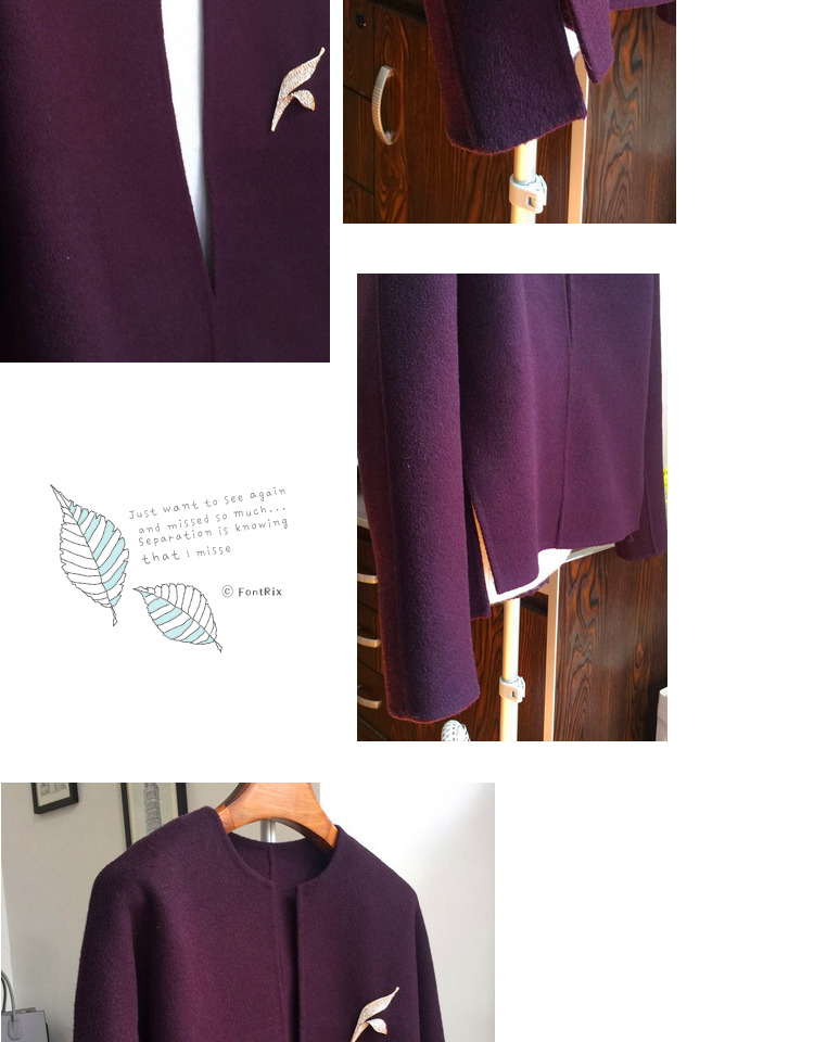 Đặc biệt hàng ngày mới ngắn tay- khâu đôi phải đối mặt với cashmere tops len 18 phụ nữ đầu v- cổ áo khoác Hàn Quốc áo khoác măng tô nữ