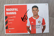 Bennis autographed official card Feyenod 2019-2020 season Netherlands