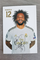 Marcelo printed signature official card White card Real Madrid 2019-2020 season Real Madrid