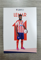 Lemar Official Card White Card Madrid Athletics 2019-2020 Season Marseille