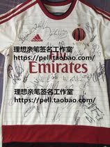 (Shopkeepers collection display) acMilan autograph Jersey Maldini Ambrosini