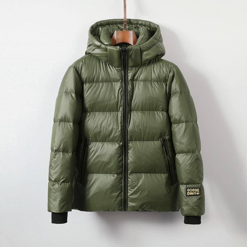 Off-Season Black and Gold White Duck down Jacket 2023 New Short Style Popular Winter Unisex down Jacket Trendy Black