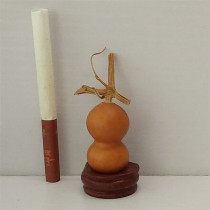 2013 Natural to play Irregularly Shaped Flower Leather Gourd Handtwisted Iron Clad gold text Play Collection Craft Pendulum 3 3cm