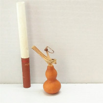 2013 Play With Hand Twist Little Flower Leather Plinth Grass In the Golden Pendulum Piece of Play Collection Handicraft 2 8cm No seed