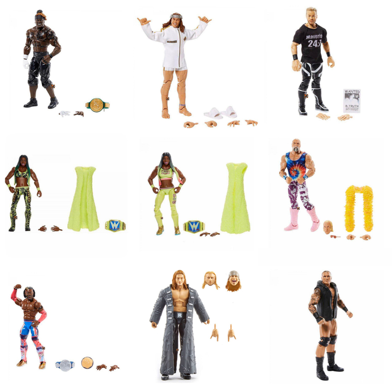 Mattel Ring Wrestling Wrestler Super Articulated Action Figure Spade Zeng Randy Matt Riddle E78