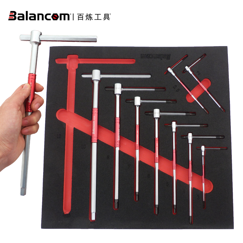 BALANCOM Taiwan Out Slide Rod T Type Inner Hexagon Wrench Crossbar Movable With Swivel Assist Handle