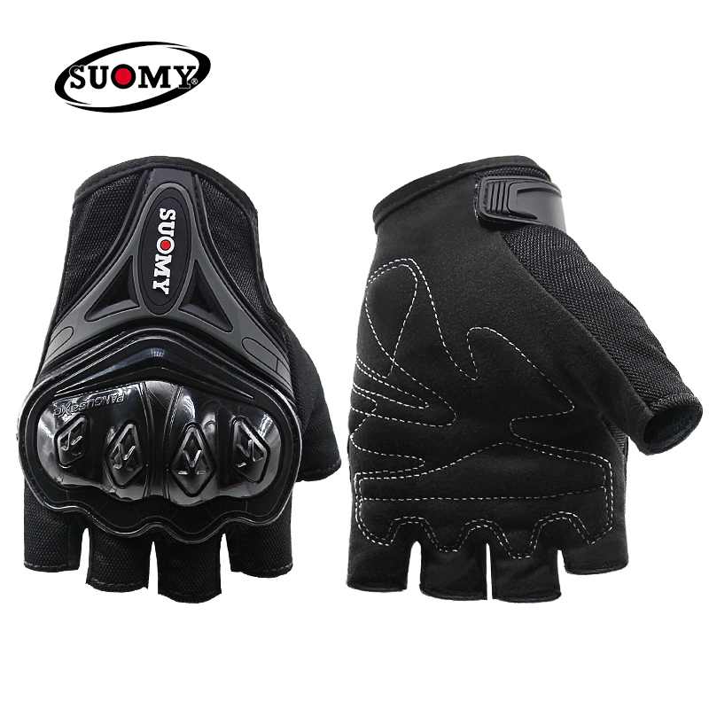 Motorcycle summer half finger gloves knight anti-fall gloves cycling equipment locomotive racing car breathable gloves male
