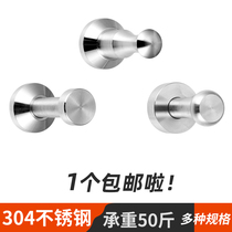 304 Stainless Steel Single Hole Hook Hotel Handling Door Book Toilet Bathroom Cloth Hook Engineering Hook