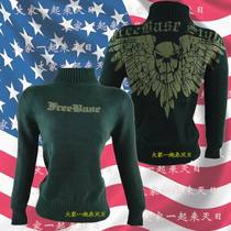 US Freedom Base Military Fans Womens Sweaters Wings of Freedom Outdoor Leisure Cotton Sweaters