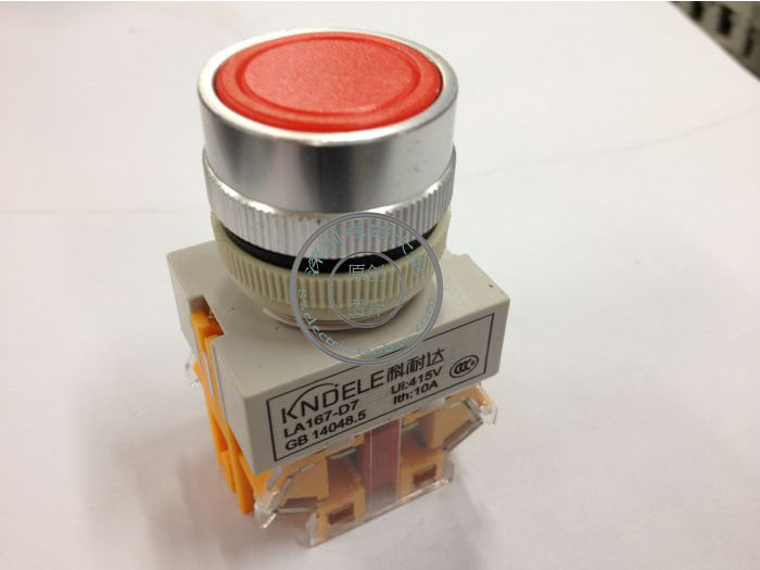 KNDELE LA167-D7-11BNZS self-locking flat head push button switch sterling silver point Y090 series 22M