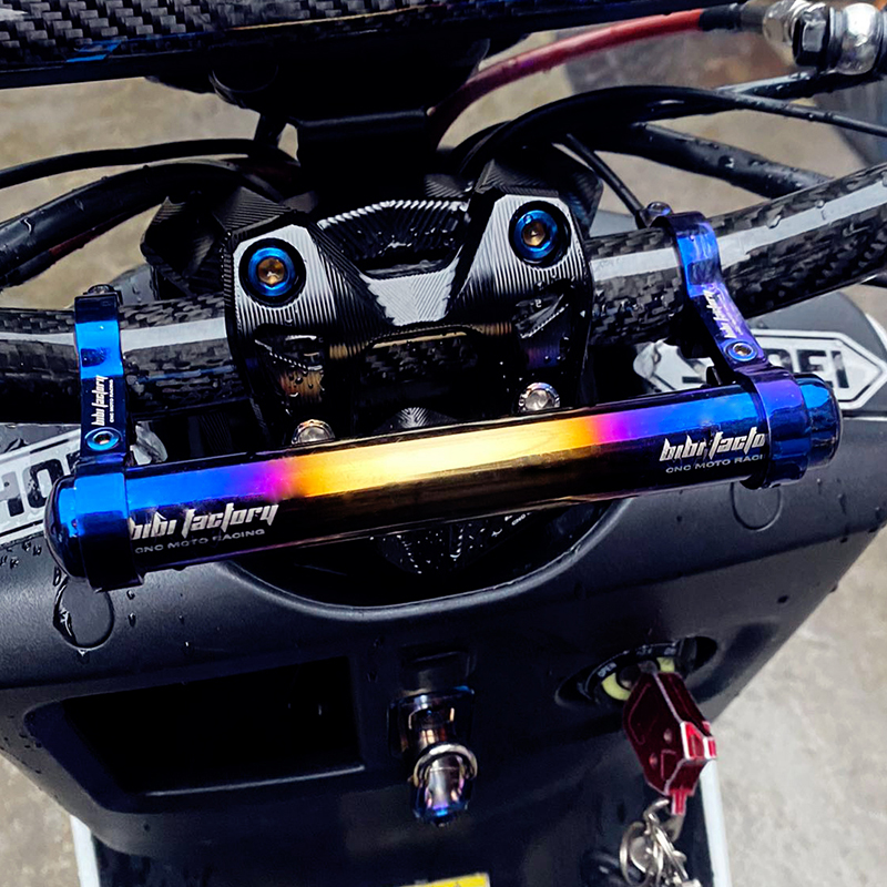 Maverick N1 N1S modified burnt titanium mobile phone holder titanium alloy CNC burnt blue mobile phone holder bibi factory