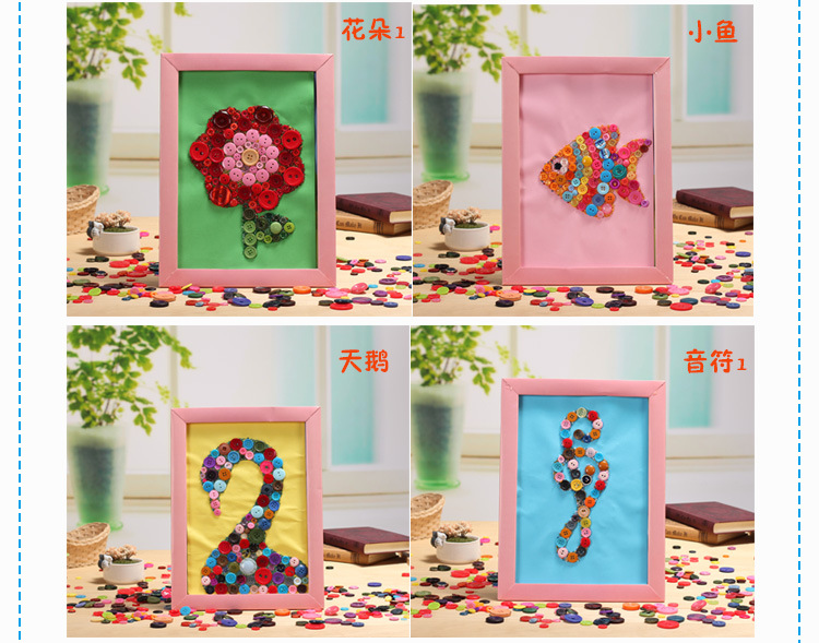 Nút hoa DIY trẻ em của handmade gói nguyên liệu mẫu giáo món quà sinh nhật món quà nhỏ thực tế dễ thương sáng tạo