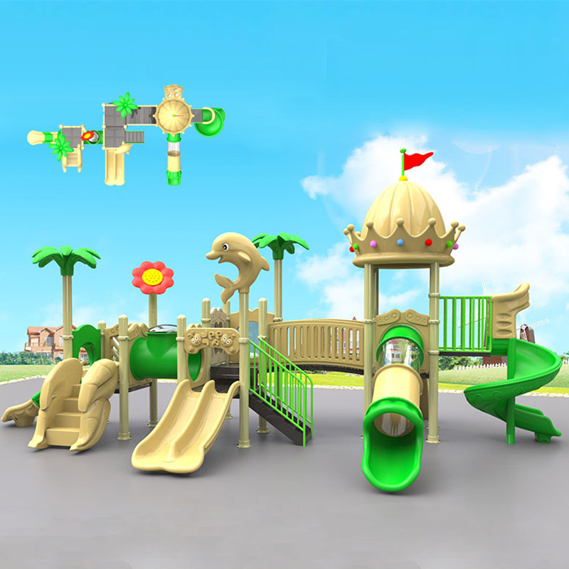 Kindergarten Community Outdoor Outdoor Children's Castle Theme Outdoor Slides of Climbing Combined Small Doctoral Park