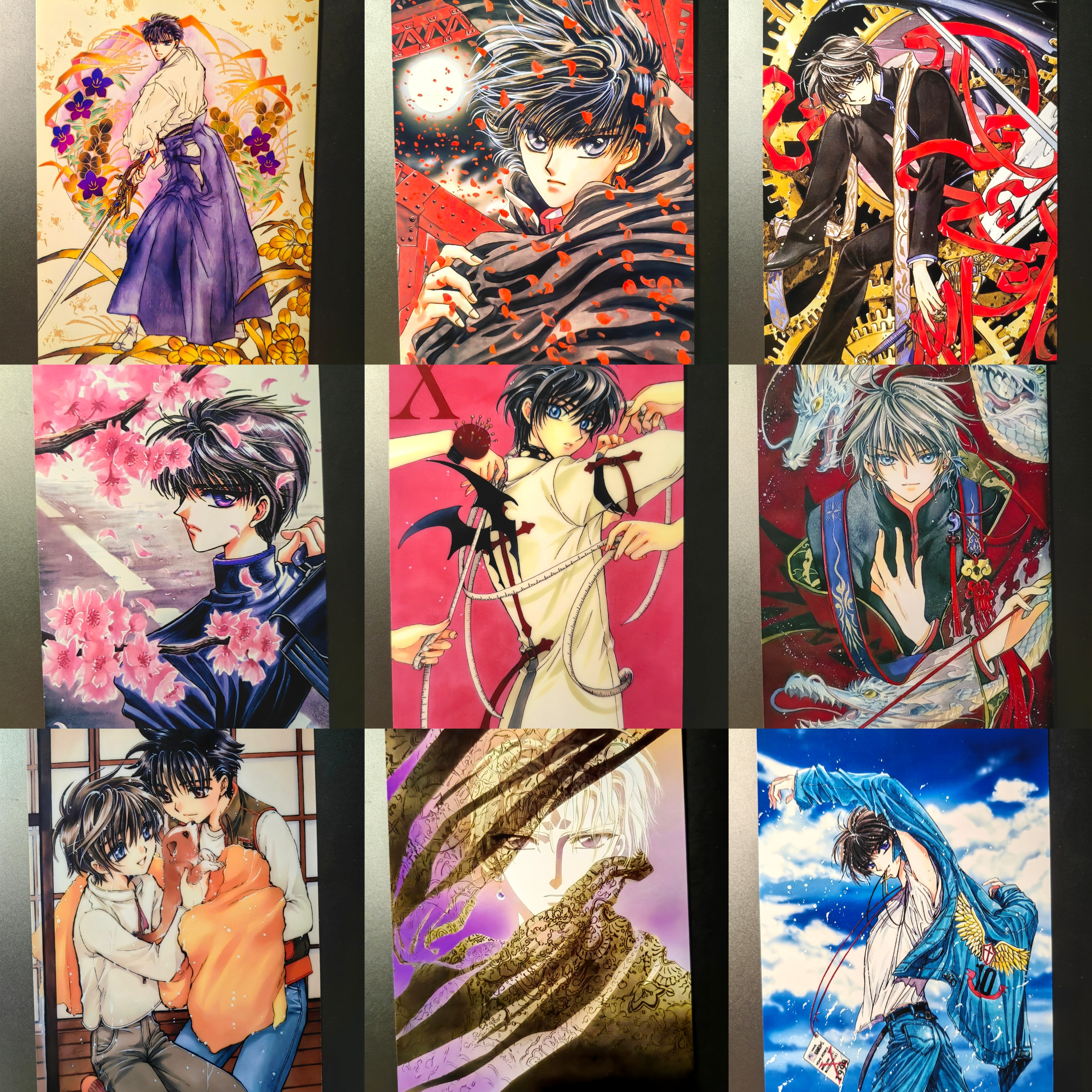 CLAMP原画X战记绝美漫画版神威封真哪吒片收藏卡相卡非官谷9张6寸-淘宝