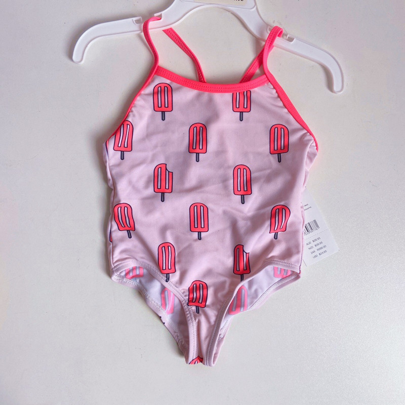 Foreign Trade Children's swimsuit Summer Girl cartoon ice cream bikini one-piece swimsuit children