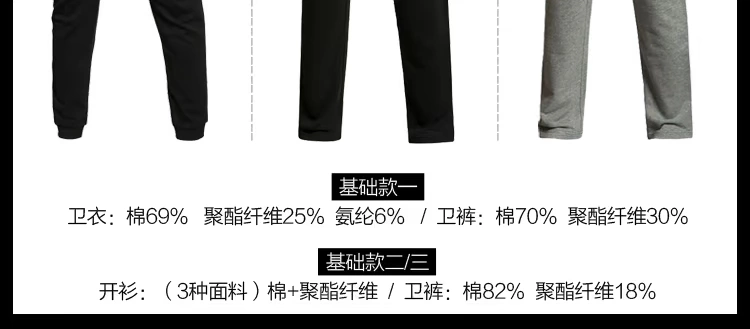 Li Ning thể thao phù hợp với người mẫu mùa thu đông của nam giới cộng với áo len nhung Quần Wei áo hai dây ấm áp và áo gió mặc giản dị
