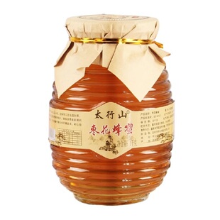 太行山农家自产枣花蜂蜜纯正土蜂蜜1000g