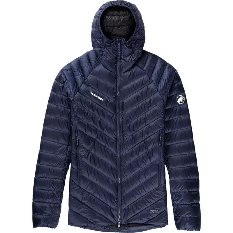 Swiss Mammut Broad Peak in Men's Outdoor Ribbed down Jacket with Hood 800 Fill Power