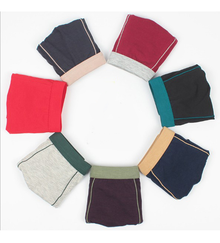3 phiên bản Châu Âu của Châu Âu và Hoa Kỳ Quần thun nam mid-thun thun cotton cộng với phân bón boyshort thoáng khí XL quần lót nữ đẹp