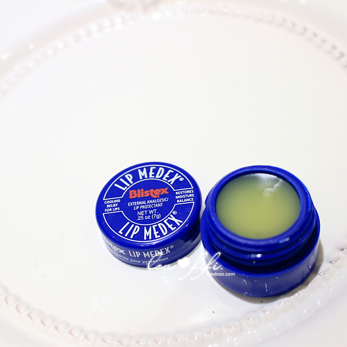 Hoa Kỳ BLISTEX Bi Môi Nhỏ Blue Jar Lip Balm 7g Sửa chữa dưỡng ẩm - Son môi 3ce going right