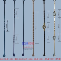 European style twist flower and bird cage iron column handrail Villa modern simple European iron art light luxury style