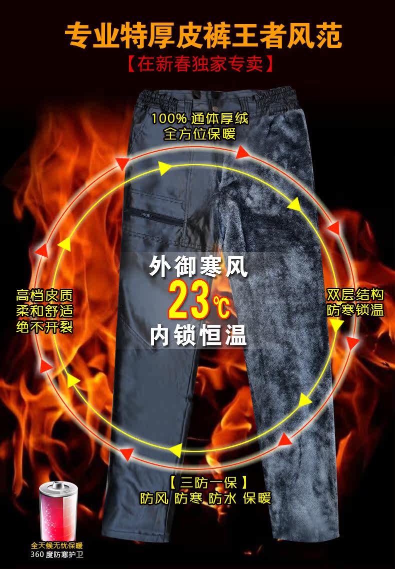 Pantalon cuir homme en vrac pour jeunesse pour hiver - Ref 1494236 Image 5