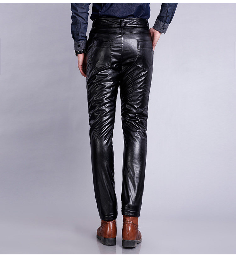 Pantalon cuir homme droit pour hiver - Ref 1494234 Image 14