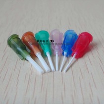PP dispensing needle Dispensing machine needle needle nozzle All plastic flexible glue needle needle barrel Screw needle nozzle 100 pcs