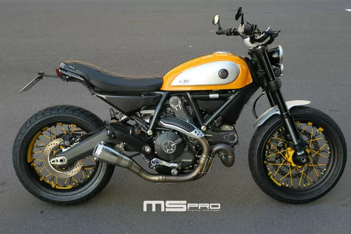 Ducati Scrambler MS PRO Ducati Tự du lịch thẳng lên đệm kim cương vuông đôi ghế đệm - Đệm xe máy