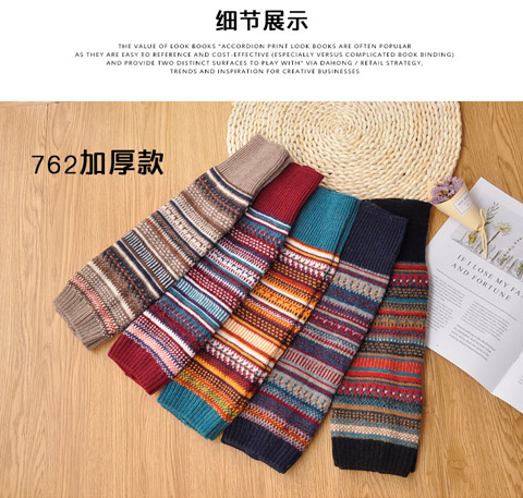 Mới mùa thu và mùa đông nữ phiên bản Hàn Quốc chất đống vớ dày ấm xà cạp khởi động đoạn ngắn trong ống len chân che chân tất đùi lót lông