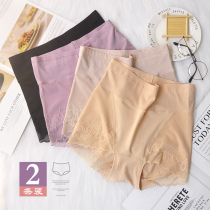 European and American big brand lace high waist and high waist lady hollowing sexy large number indecent triangle panties