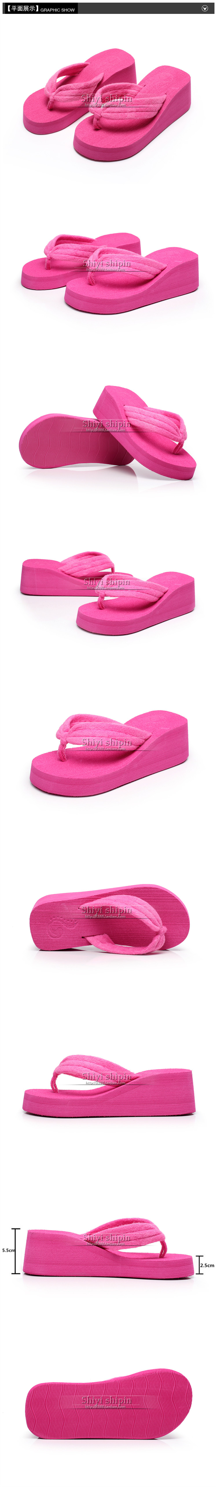 Phụ nữ mùa hè dép và dép đáy dày không trượt bãi biển khăn vải kích thước lớn flip-flops thời trang casual tăng clip chân kéo