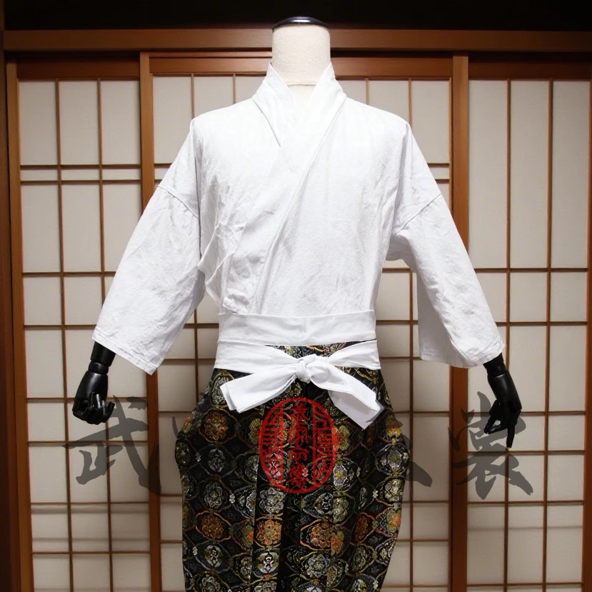 男士日本盔甲马乘裤 武家衣裳男士和服 日本武士服装cos 古代武士服饰配件