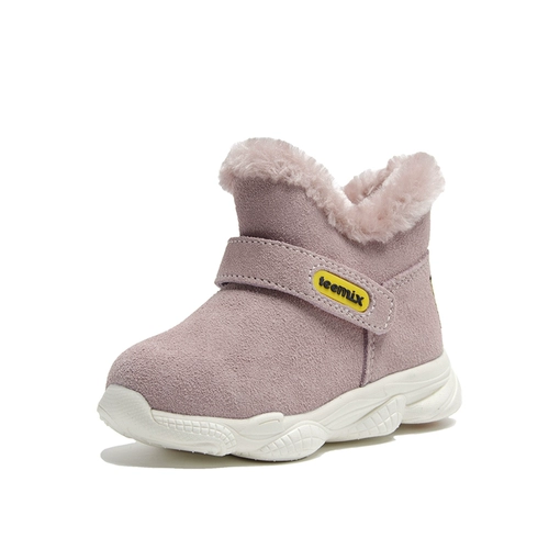 Детские зимние нескользящие лыжные туфли, утепленные сапоги для девочек, ботинки, подходит для подростков