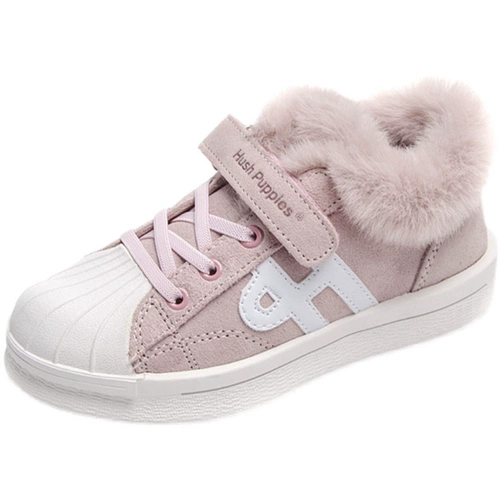 Детские флисовые ботинки, удерживающие тепло туфли для мальчиков, зимняя кожаная повседневная обувь, осенние, тренд сезона, из натуральной кожи