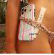 Striped Leopard Print Diary iPhone Case for iPhone 13 – 17