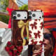 Red White Zebra Stripes Animal Print iPhone Case for iPhone 13 – 17